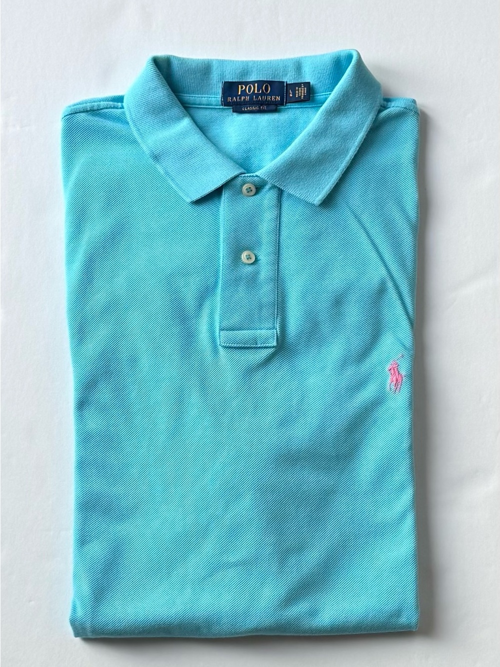 Ralph Lauren Blue Polo Shirt in Large